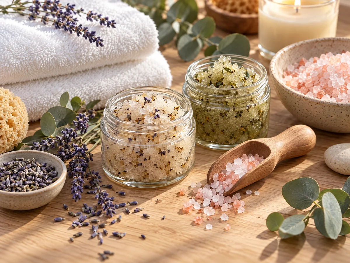 مستلزمات طبيعية لجلسات التقشير والسكرب